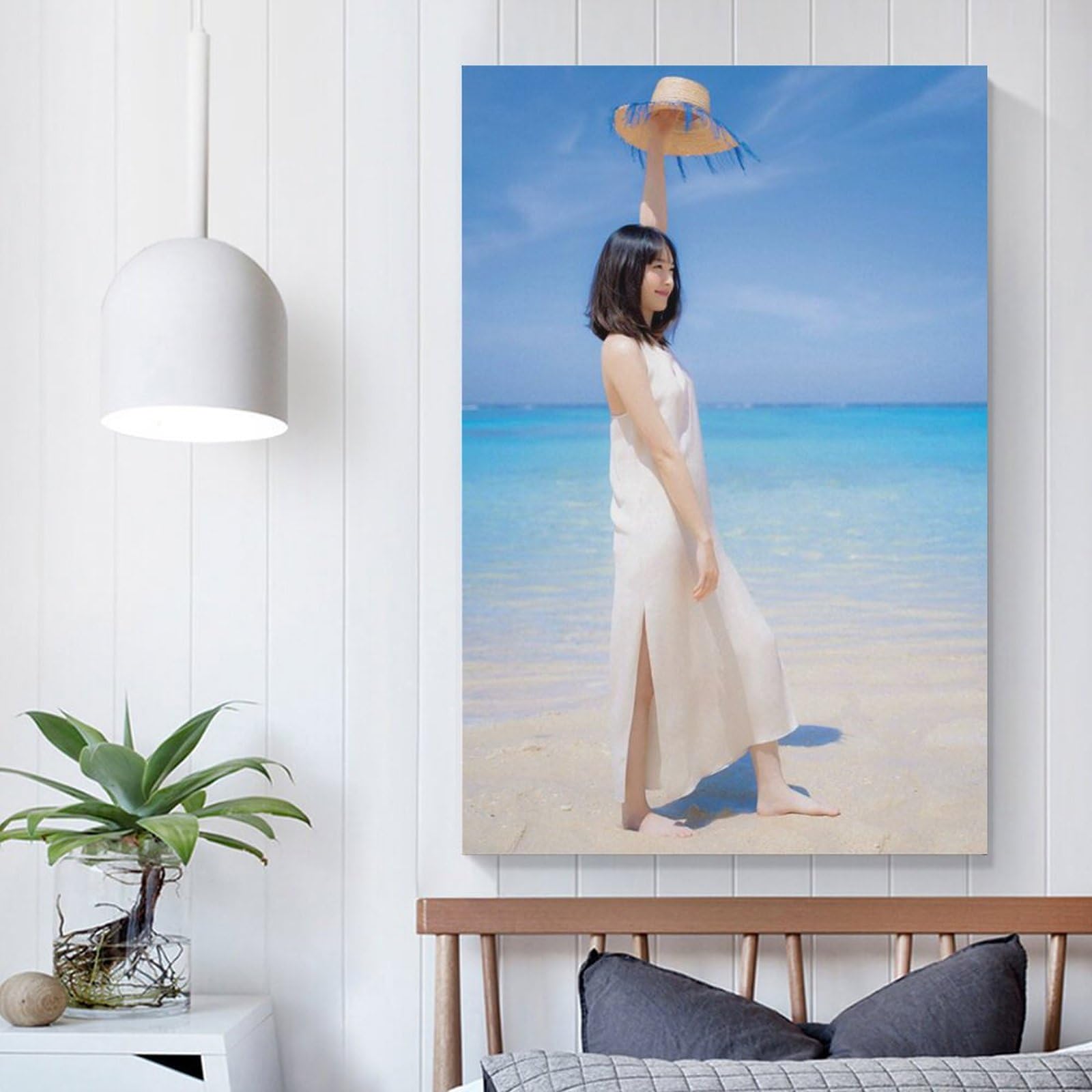Amazon.co.jp: あらがき ゆい 新垣 結衣 女優 浜辺に画像 写真 アート